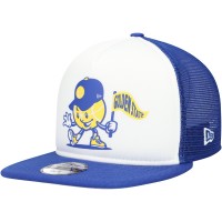 Бейсболка Golden State Warriors New Era Youth Court Sport Mascot 9FIFTY - White/Royal