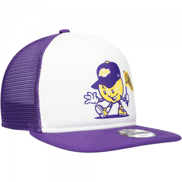 Бейсболка Los Angeles Lakers New Era Youth Court Sport Mascot 9FIFTY - White/Purple