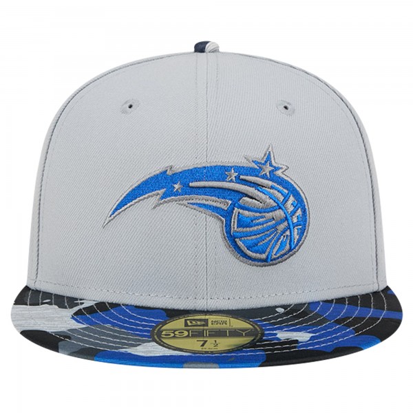 Бейсболка Orlando Magic New Era Active Color Camo Visor 59FIFTY - Gray