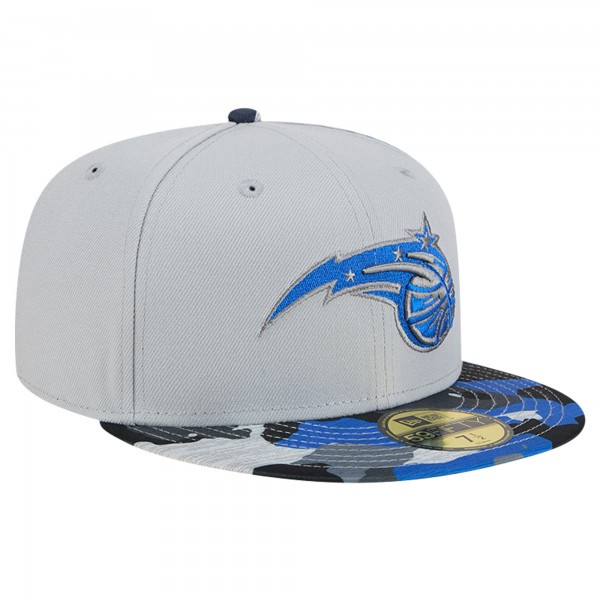 Бейсболка Orlando Magic New Era Active Color Camo Visor 59FIFTY - Gray