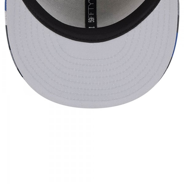 Бейсболка Philadelphia 76ers New Era Gray Active Color Camo Visor 59FIFTY