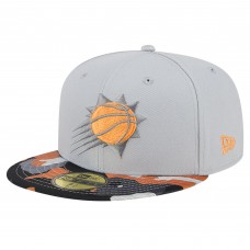 Бейсболка Phoenix Suns New Era Gray Active Color Camo Visor 59FIFTY