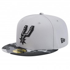 Бейсболка San Antonio Spurs New Era Active Color Camo Visor 59FIFTY - Gray