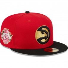 Бейсболка Atlanta Hawks New Era Gameday Gold Pop Stars 59FIFTY - Red/Black