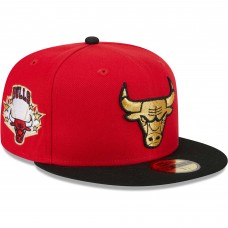 Бейсболка Chicago Bulls New Era Gameday Gold Pop Stars 59FIFTY - Red/Black