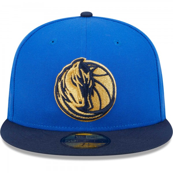 Бейсболка Dallas Mavericks New Era Gameday Gold Pop Stars 59FIFTY - Blue/Navy