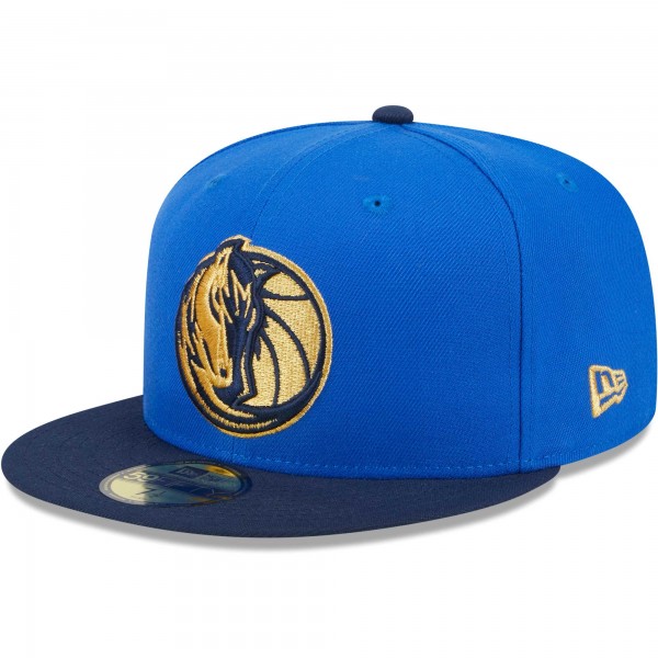 Бейсболка Dallas Mavericks New Era Gameday Gold Pop Stars 59FIFTY - Blue/Navy