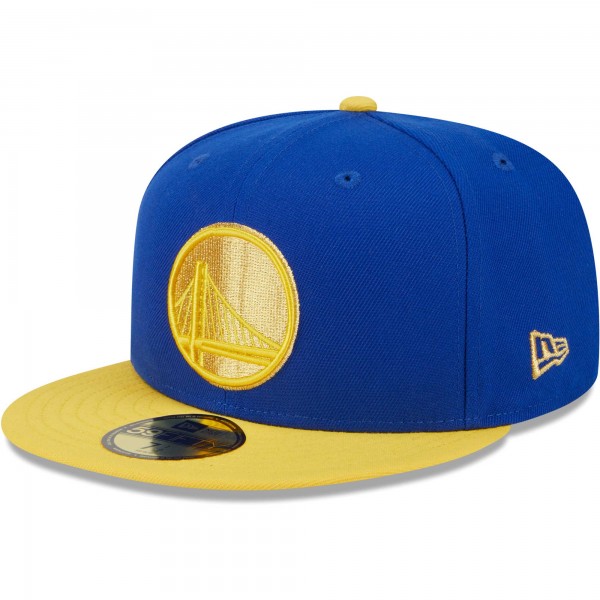 Бейсболка Golden State Warriors New Era Gameday Gold Pop Stars 59FIFTY - Royal/Gold