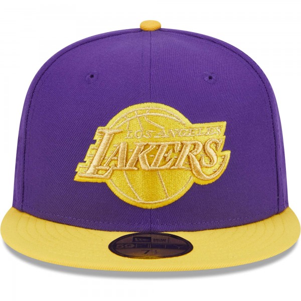 Бейсболка Los Angeles Lakers New Era Purple/Gold Gameday Gold Pop Stars 59FIFTY
