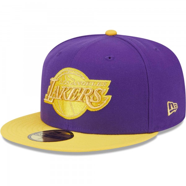 Бейсболка Los Angeles Lakers New Era Purple/Gold Gameday Gold Pop Stars 59FIFTY