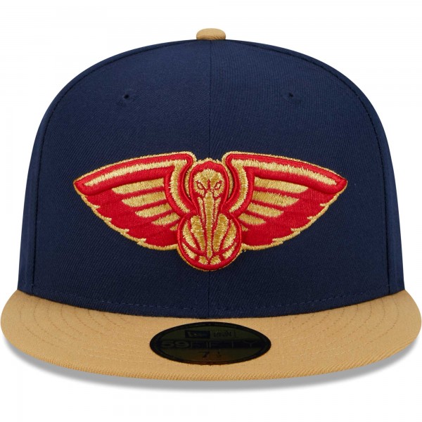 Бейсболка New Orleans Pelicans New Era Navy/Gold Gameday Gold Pop Stars 59FIFTY