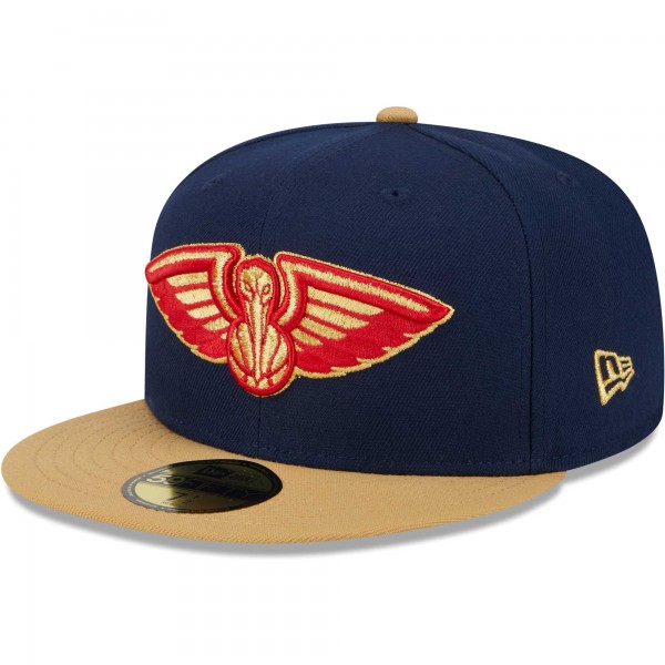 Бейсболка New Orleans Pelicans New Era Navy/Gold Gameday Gold Pop Stars 59FIFTY