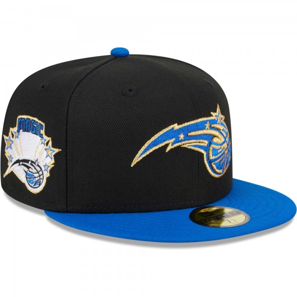Бейсболка Orlando Magic New Era Gameday Gold Pop Stars 59FIFTY - Black/Blue