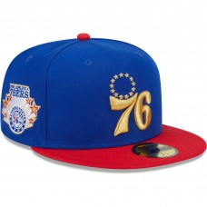 Бейсболка Philadelphia 76ers New Era Royal/Red Gameday Gold Pop Stars 59FIFTY