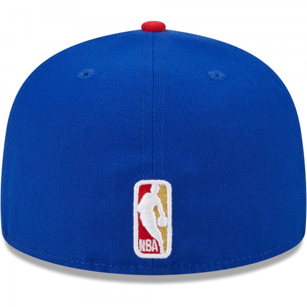 Бейсболка Philadelphia 76ers New Era Royal/Red Gameday Gold Pop Stars 59FIFTY