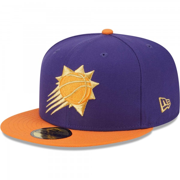 Бейсболка Phoenix Suns New Era Purple/Orange Gameday Gold Pop Stars 59FIFTY