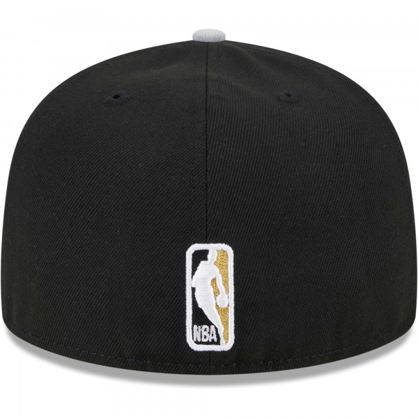 Бейсболка San Antonio Spurs New Era Gameday Gold Pop Stars 59FIFTY - Black/Gray
