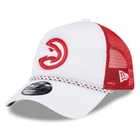 Бейсболка Atlanta Hawks New Era Court Sport Foam A-Frame 9FORTY - White/Red