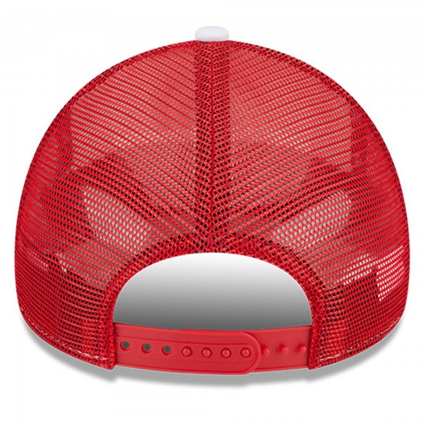 Бейсболка Atlanta Hawks New Era Court Sport Foam A-Frame 9FORTY - White/Red