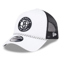 Бейсболка Brooklyn Nets New Era Court Sport Foam A-Frame 9FORTY - White/Black