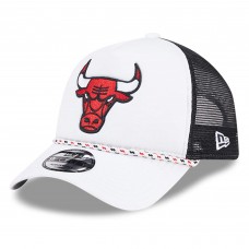 Бейсболка Chicago Bulls New Era Court Sport Foam A-Frame 9FORTY - White/Black
