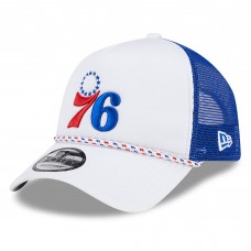 Бейсболка Philadelphia 76ers New Era White/Royal Court Sport Foam A-Frame 9FORTY