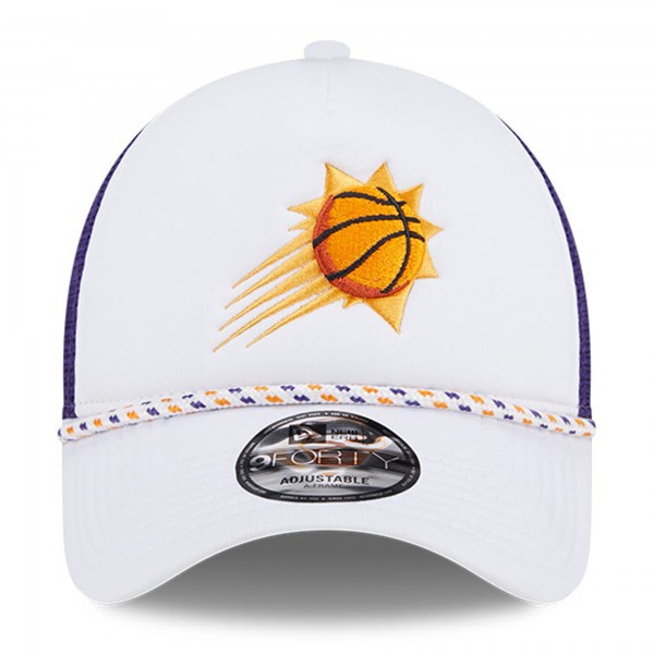 Бейсболка Phoenix Suns New Era White/Purple Court Sport Foam A-Frame 9FORTY