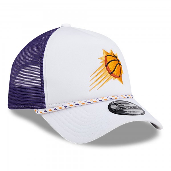 Бейсболка Phoenix Suns New Era White/Purple Court Sport Foam A-Frame 9FORTY