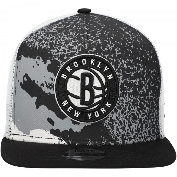 Бейсболка Youth Brooklyn Nets New Era Black Court Sport 9FIFTY