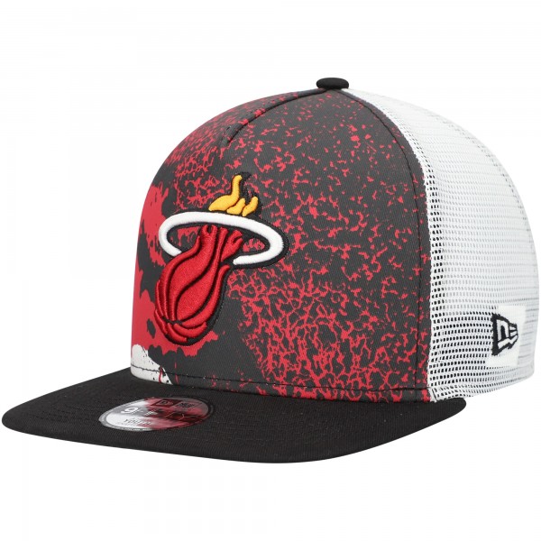 Бейсболка Youth Miami Heat New Era Black Court Sport 9FIFTY