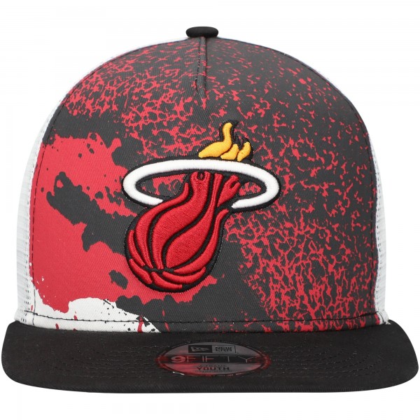 Бейсболка Youth Miami Heat New Era Black Court Sport 9FIFTY