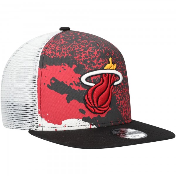 Бейсболка Youth Miami Heat New Era Black Court Sport 9FIFTY