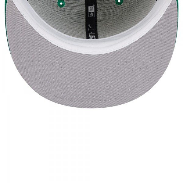 Бейсболка Boston Celtics New Era Court Sport Leather Applique 59FIFTY - Kelly Green