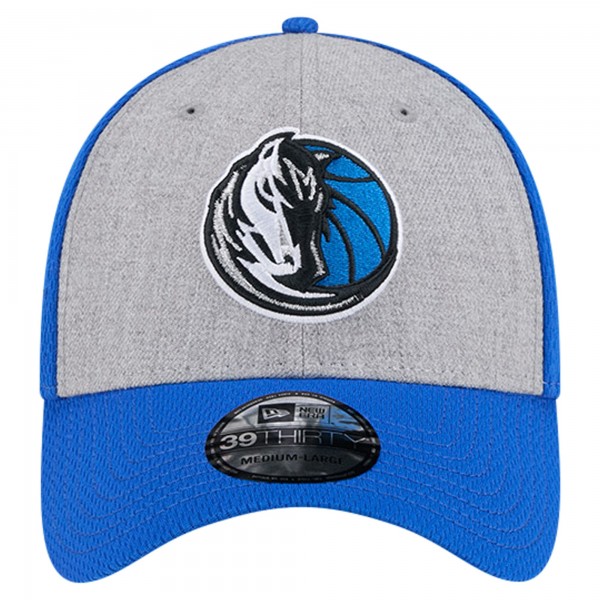 Бейсболка Dallas Mavericks New Era Two-Tone 39THIRTY- Heather Gray/Blue