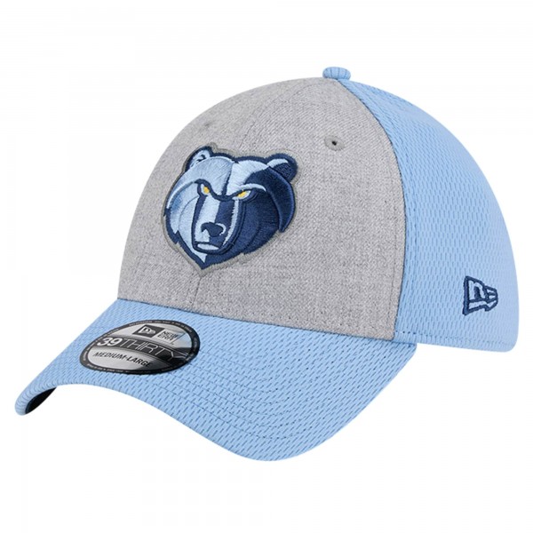 Бейсболка Memphis Grizzlies New Era Two-Tone 39THIRTY - Heather Gray/Light Blue