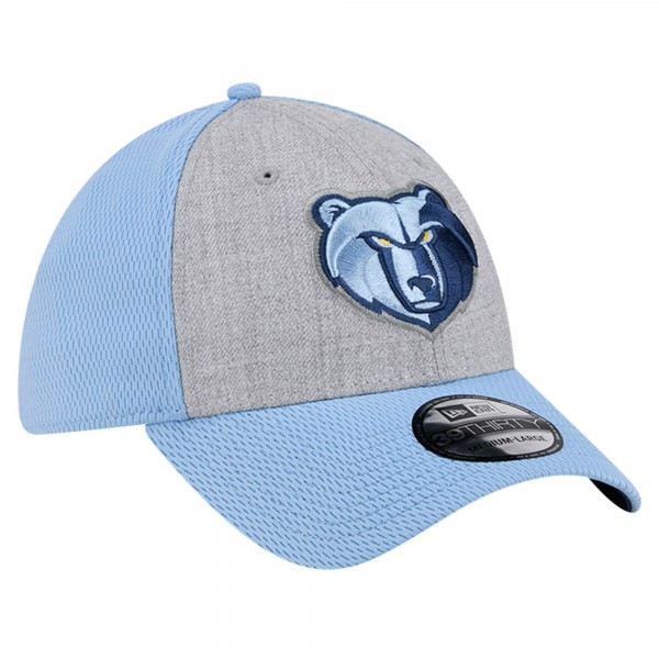 Бейсболка Memphis Grizzlies New Era Two-Tone 39THIRTY - Heather Gray/Light Blue