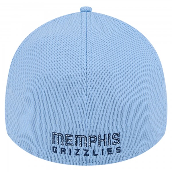 Бейсболка Memphis Grizzlies New Era Two-Tone 39THIRTY - Heather Gray/Light Blue