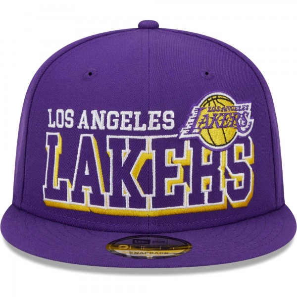 Бейсболка Los Angeles Lakers New Era Purple Gameday 9FIFTY Snapback