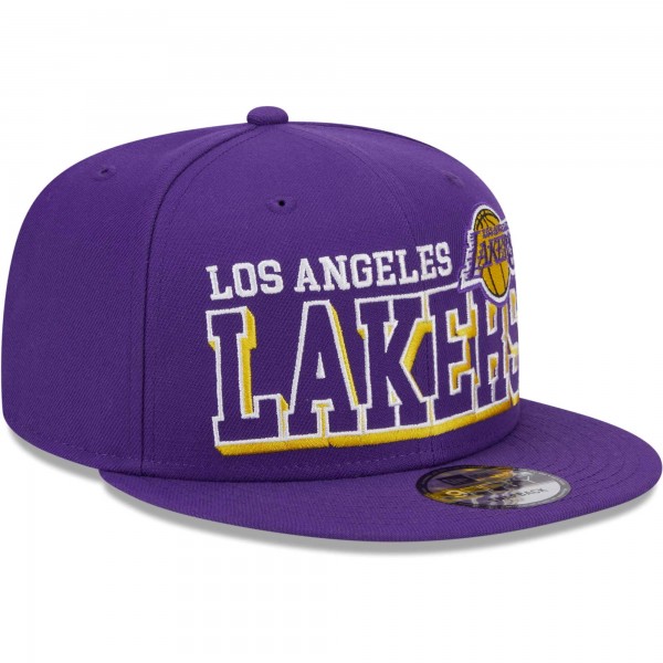 Бейсболка Los Angeles Lakers New Era Purple Gameday 9FIFTY Snapback