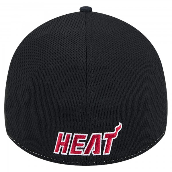 Бейсболка Miami Heat New Era Heather Gray/Black Two-Tone 39THIRTY