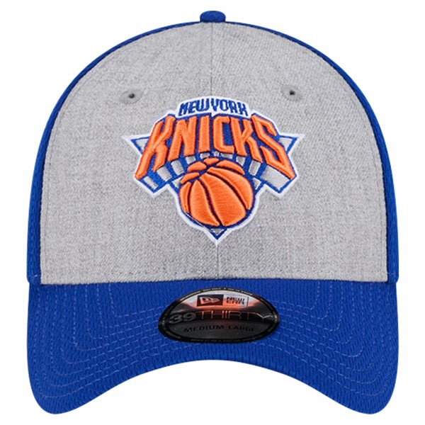 Бейсболка New York Knicks New Era Two-Tone 39THIRTY - Heather Gray/Blue
