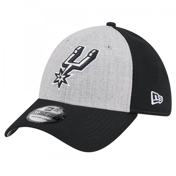 Бейсболка San Antonio Spurs New Era Two-Tone 39THIRTY- Heather Gray/Black