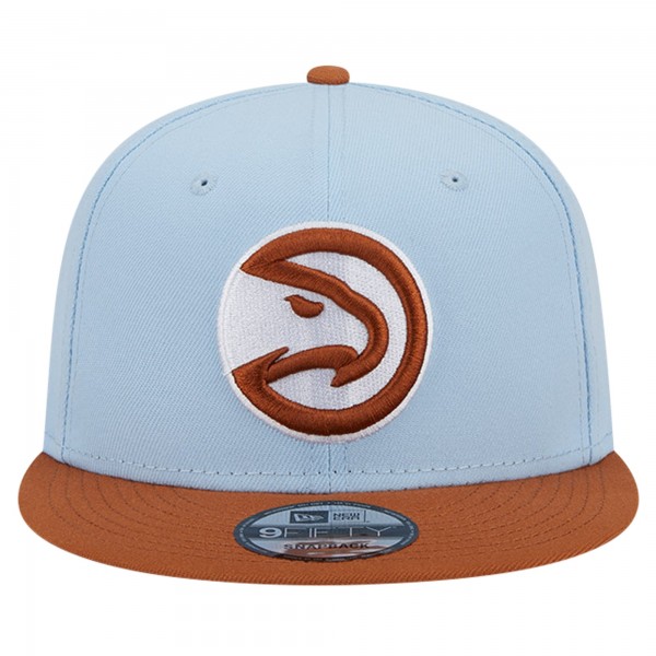 Бейсболка Atlanta Hawks New Era 2-Tone Color Pack 9FIFTY - Light Blue/Brown