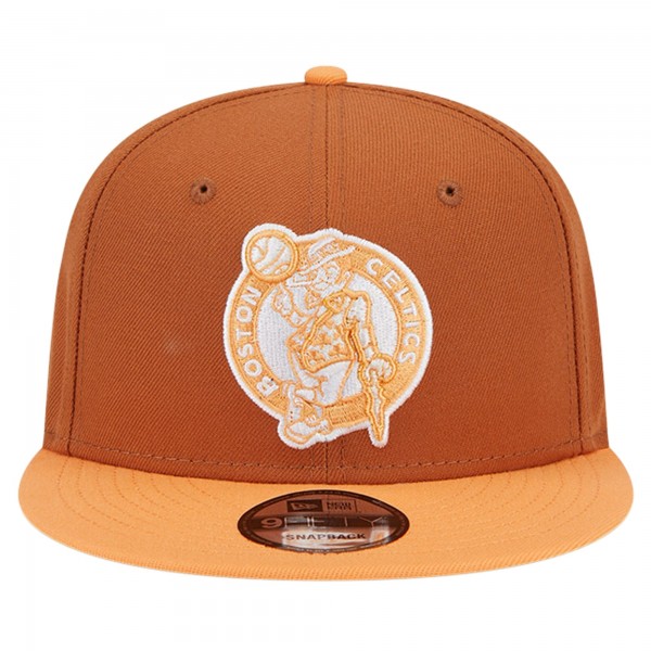 Бейсболка Boston Celtics New Era 2-Tone Color Pack 9FIFTY - Brown/Orange