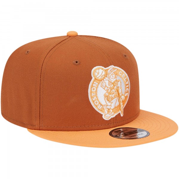 Бейсболка Boston Celtics New Era 2-Tone Color Pack 9FIFTY - Brown/Orange