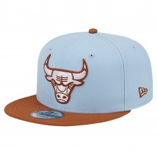 Бейсболка Chicago Bulls New Era 2-Tone Color Pack 9FIFTY - Light Blue/Brown