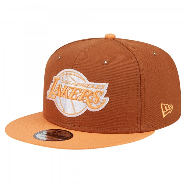 Бейсболка Los Angeles Lakers New Era 2-Tone Color Pack 9FIFTY - Brown/Orange