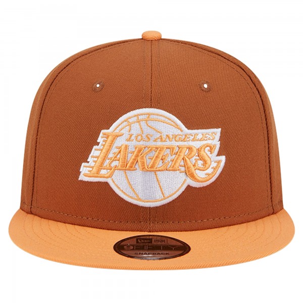 Бейсболка Los Angeles Lakers New Era 2-Tone Color Pack 9FIFTY - Brown/Orange