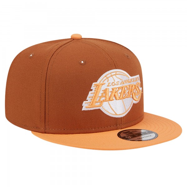 Бейсболка Los Angeles Lakers New Era 2-Tone Color Pack 9FIFTY - Brown/Orange