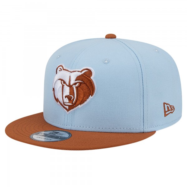 Бейсболка Memphis Grizzlies New Era 2-Tone Color Pack 9FIFTY - Light Blue/Brown